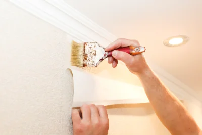 Pose de papier peint à Famars — revêtements muraux et toiles de verre